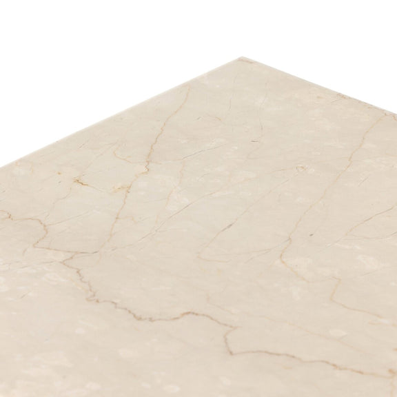 Arum End Table - Cream Marble