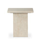Arum End Table - Cream Marble