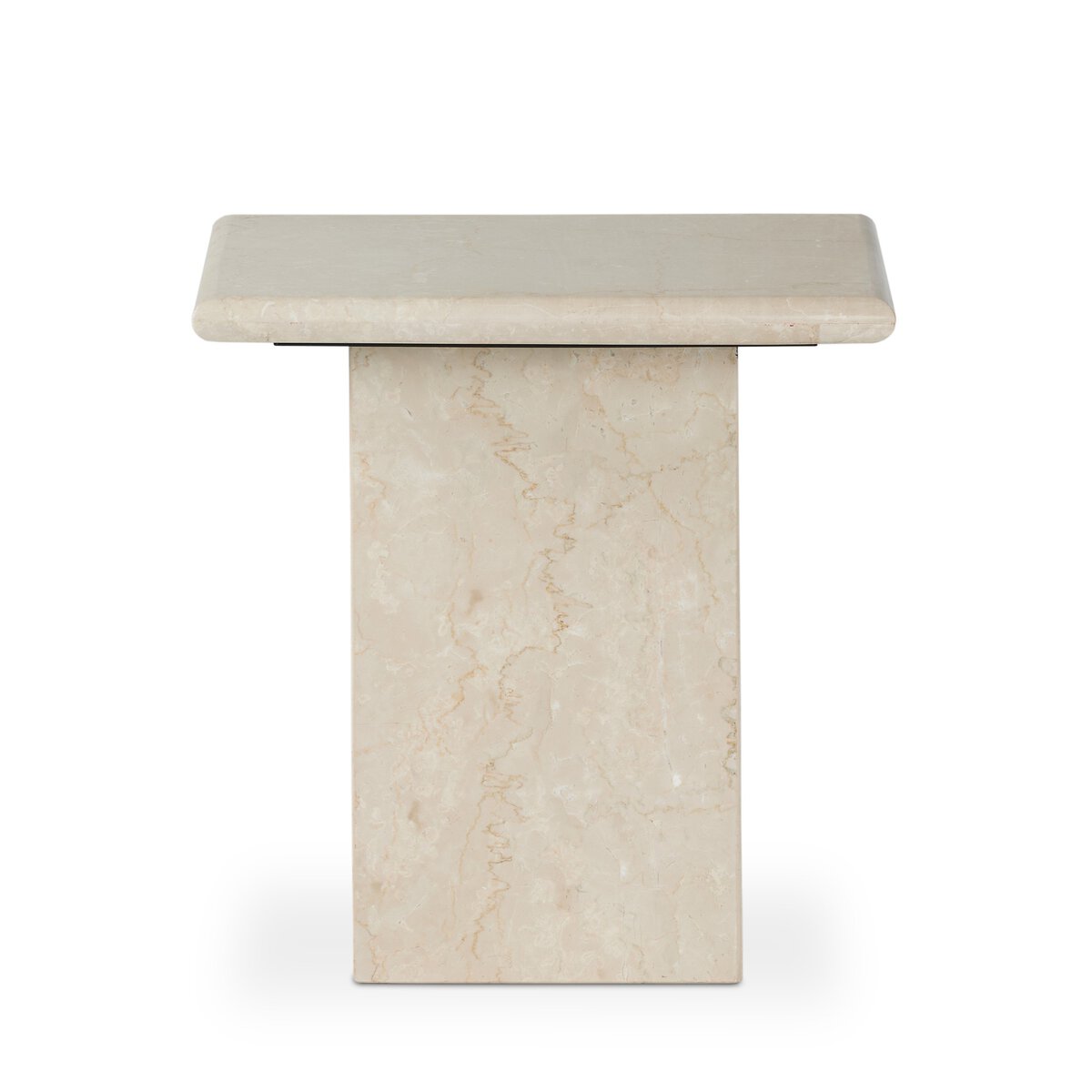 Arum End Table - Cream Marble