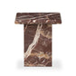 Arum End Table - Merlot Marble