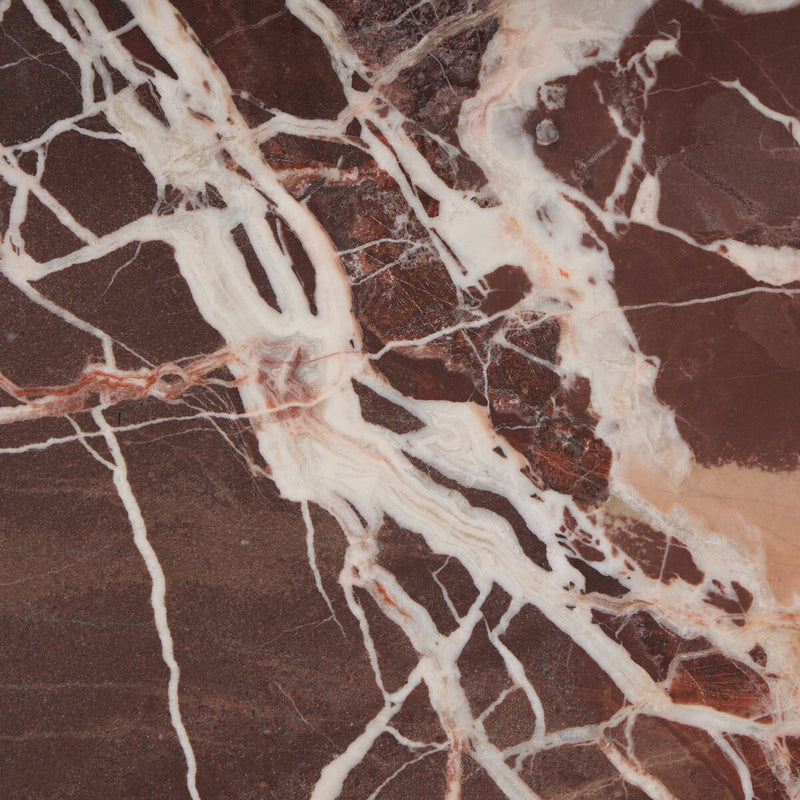 Arum End Table - Merlot Marble