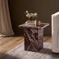 Arum End Table - Merlot Marble