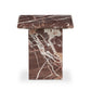Arum End Table - Merlot Marble