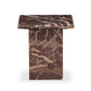 Arum End Table - Merlot Marble