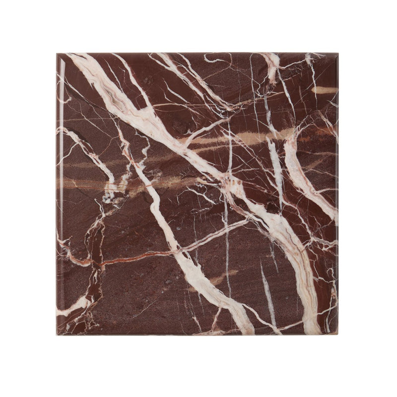 Arum End Table - Merlot Marble