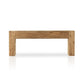 Abaso Console Table - Rustic Wormwood Oak