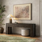 Abaso Console Table - Ebony Rustic Wormwood Oak