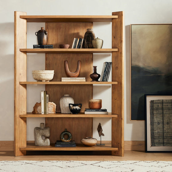 Edmund Bookcase - Smoked Pine