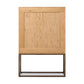 Roman Bar Cabinet - Antiqued Brass Aluminum