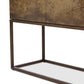 Roman Bar Cabinet - Antiqued Brass Aluminum