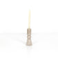 Rosette Taper Candlesticks - Taupe