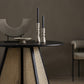 Rosette Taper Candlesticks - Taupe