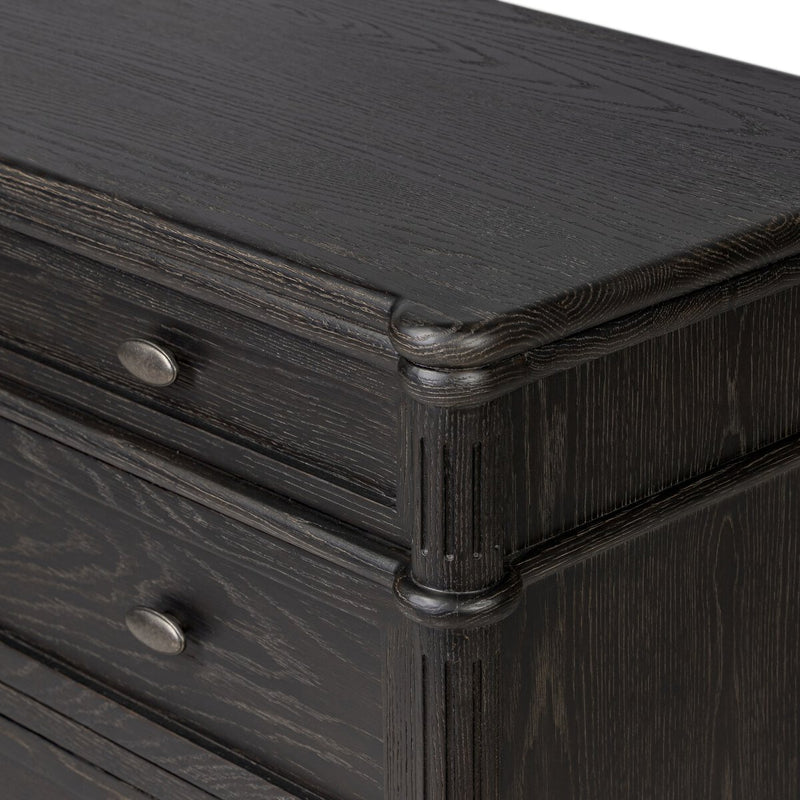 Toulouse Chest - Distressed Black