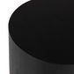 Humphrey Round End Table - Coal On Oak