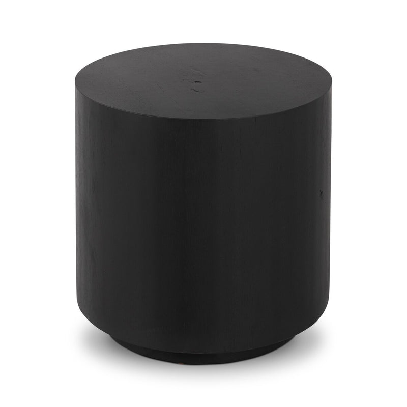 Humphrey Round End Table - Coal On Oak