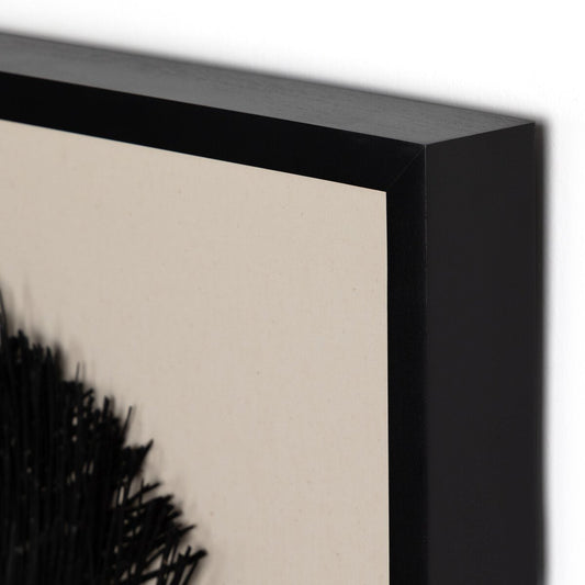 Ari Framed Seagrass Object - Black Maple