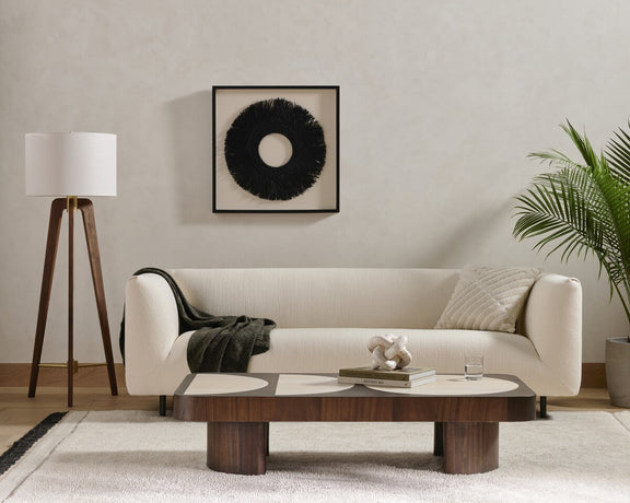 Ari Framed Seagrass Object - Black Maple