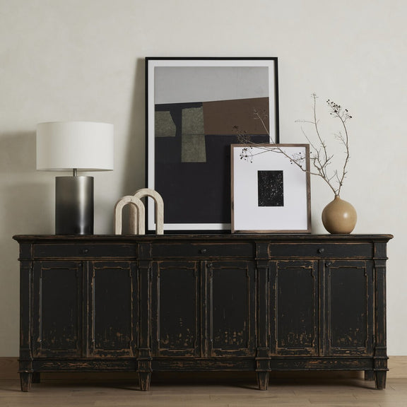 Marjorie Sideboard - Distressed Black