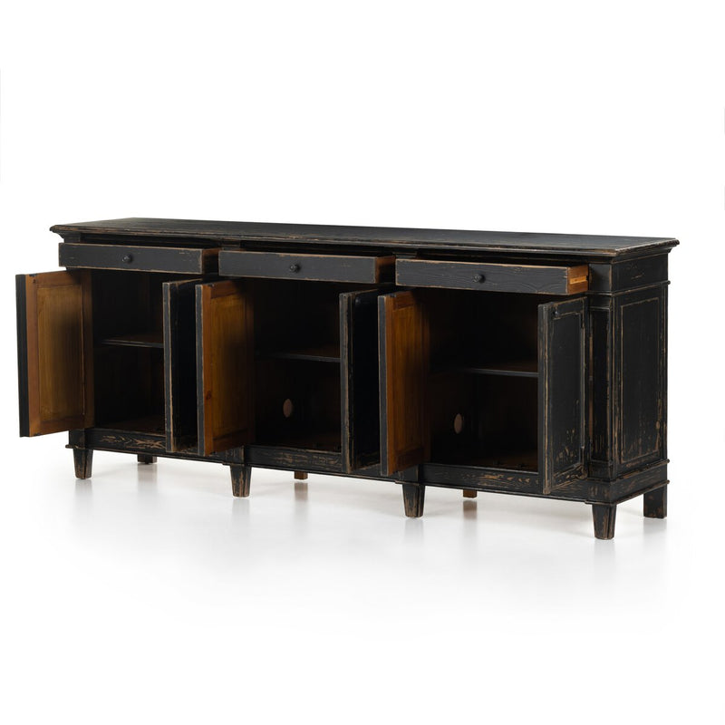 Marjorie Sideboard - Distressed Black
