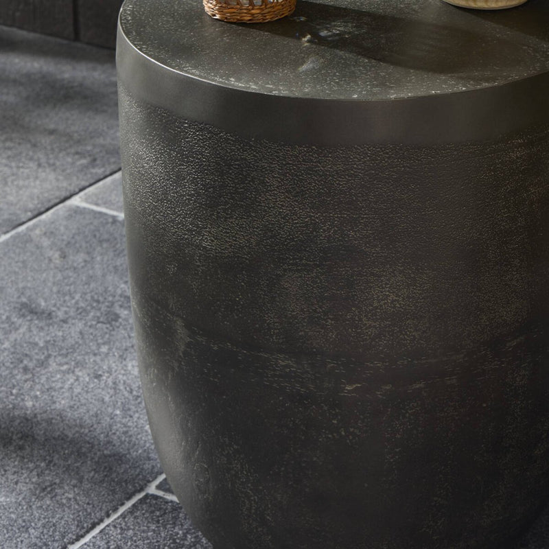 Basil Outdoor Drink Table - Aged Grey