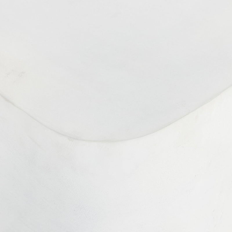 Basil Square Outdoor End Table - Matte White