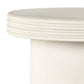 Grecia Outdoor End Table - White Concrete