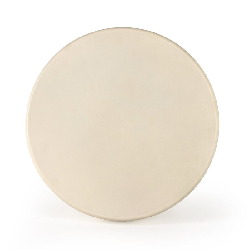 Grecia Outdoor End Table - White Concrete