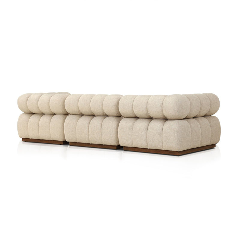 Roma Outdoor 3-Piece Sectional - Hayes Cream