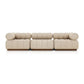 Roma Outdoor 3-Piece Sectional - Hayes Cream