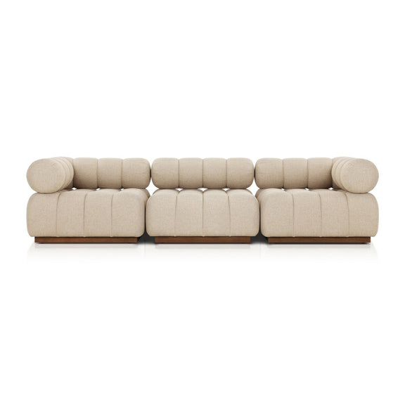 Roma Outdoor 3-Piece Sectional - Hayes Cream