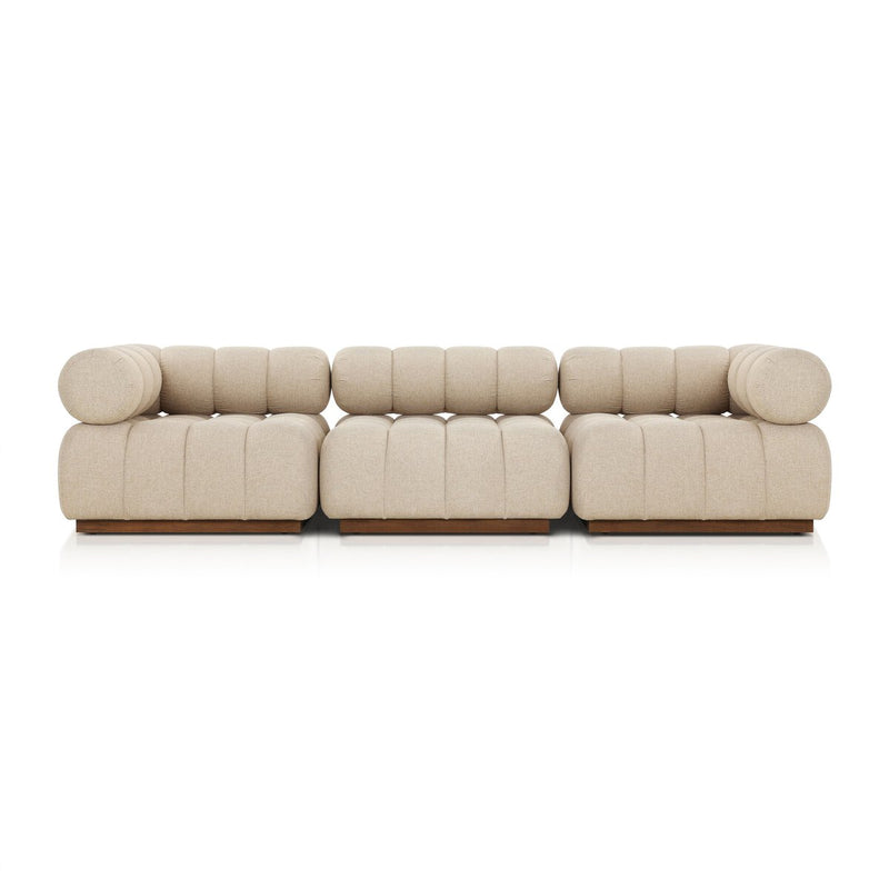 Roma Outdoor 3-Piece Sectional - Hayes Cream
