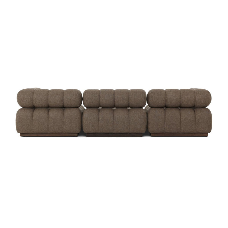 Roma Outdoor 3-Piece Sectional - Ellor Brown