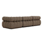 Roma Outdoor 3-Piece Sectional - Ellor Brown