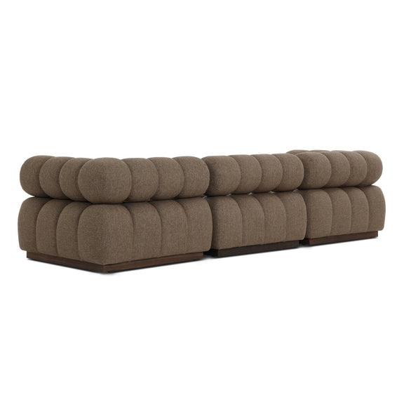 Roma Outdoor 3-Piece Sectional - Ellor Brown