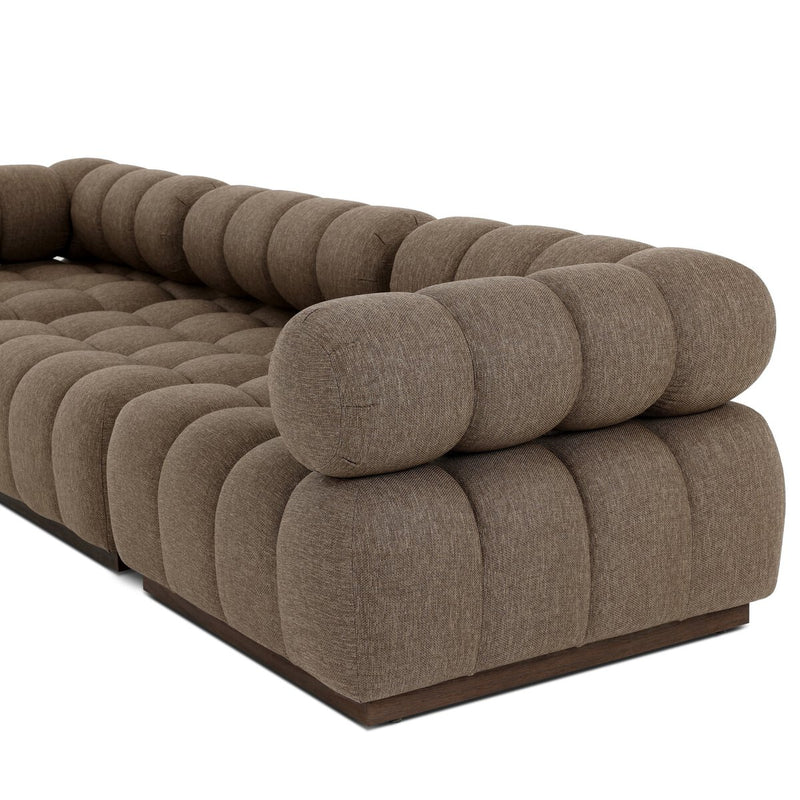 Roma Outdoor 3-Piece Sectional - Ellor Brown