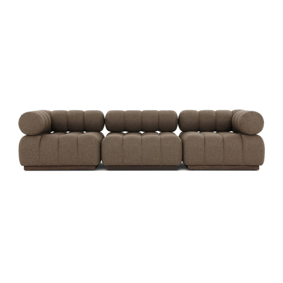 Roma Outdoor 3-Piece Sectional - Ellor Brown
