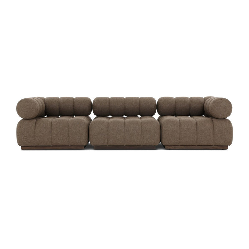 Roma Outdoor 3-Piece Sectional - Ellor Brown