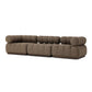 Roma Outdoor 3-Piece Sectional - Ellor Brown