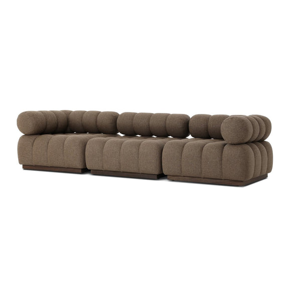 Roma Outdoor 3-Piece Sectional - Ellor Brown