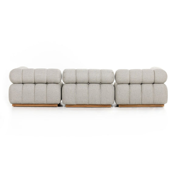 Roma Outdoor 3-Piece Sectional - Faye Ash