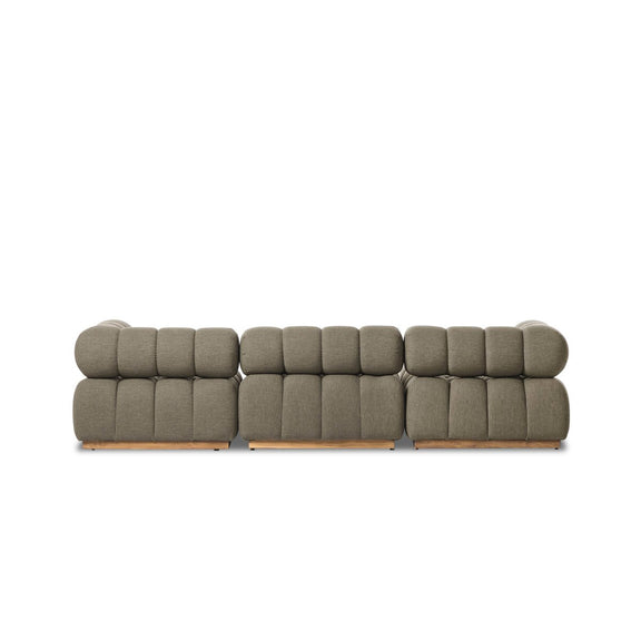 Roma Outdoor 3-Piece Sectional - Alessi Fawn