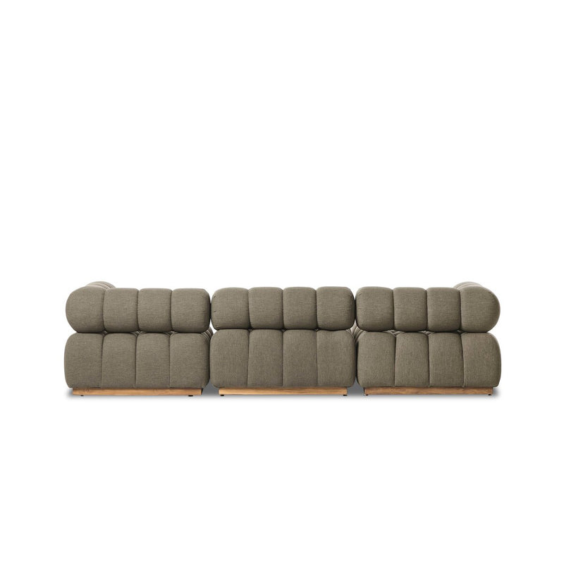 Roma Outdoor 3-Piece Sectional - Alessi Fawn