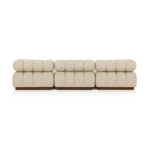 Roma Outdoor 3-Piece Sectional - Hayes Cream