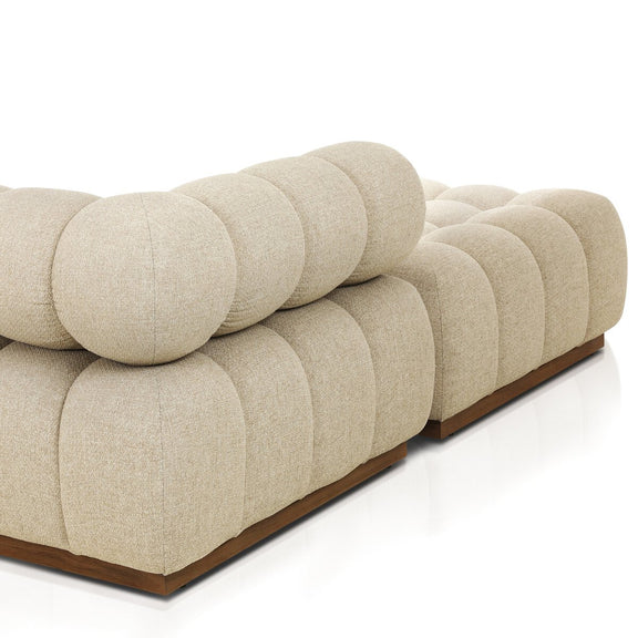 Roma Outdoor 3-Piece Sectional - Hayes Cream