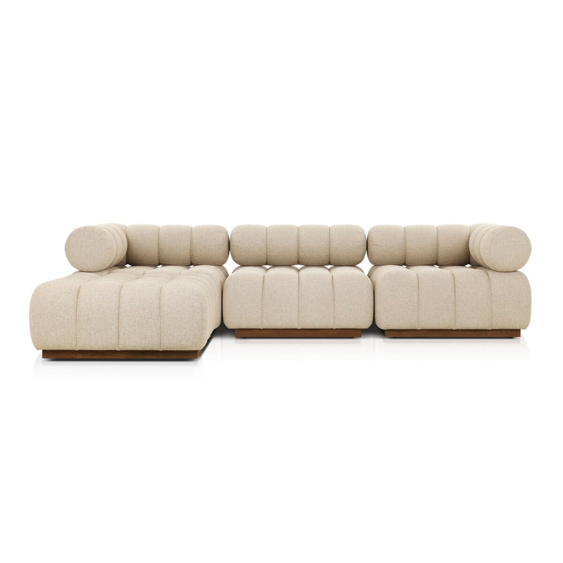 Roma Outdoor 3-Piece Sectional - Hayes Cream