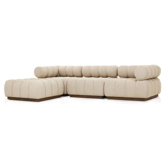 Roma Outdoor 3-Piece Sectional - Hayes Cream