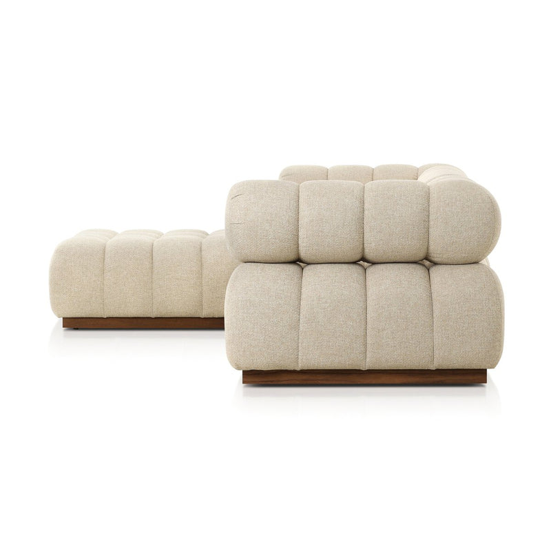 Roma Outdoor 3-Piece Sectional - Hayes Cream