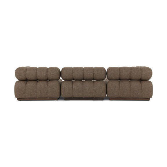 Roma Outdoor 3-Piece Sectional - Ellor Brown