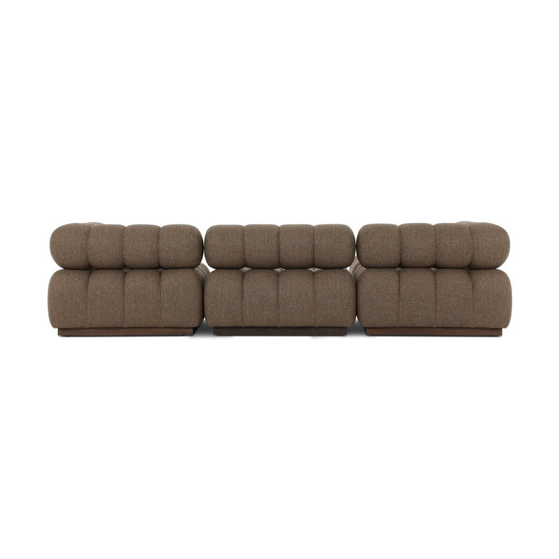 Roma Outdoor 3-Piece Sectional - Ellor Brown