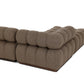 Roma Outdoor 3-Piece Sectional - Ellor Brown